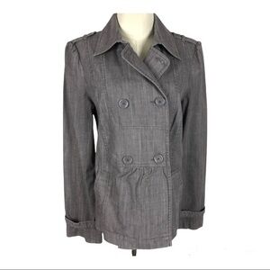 Jacket Tex by Max Azria blazer sz M gray Y2K coat